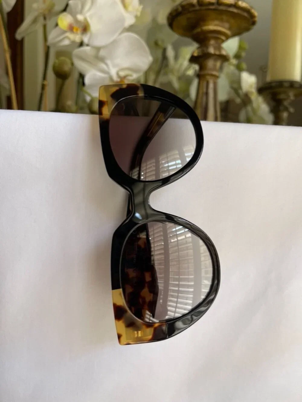 Prada, Milano, Tortoise and black women's sunglasses